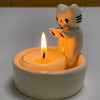 Cartoon Kitten Candle Holder Heating Decoration