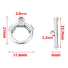 2 Sets Stainless Steel OT Clasp Heart Toggle Clasps Buckle Connector for Necklaces Bracelets Hook DIY Jewelry Making Accessories